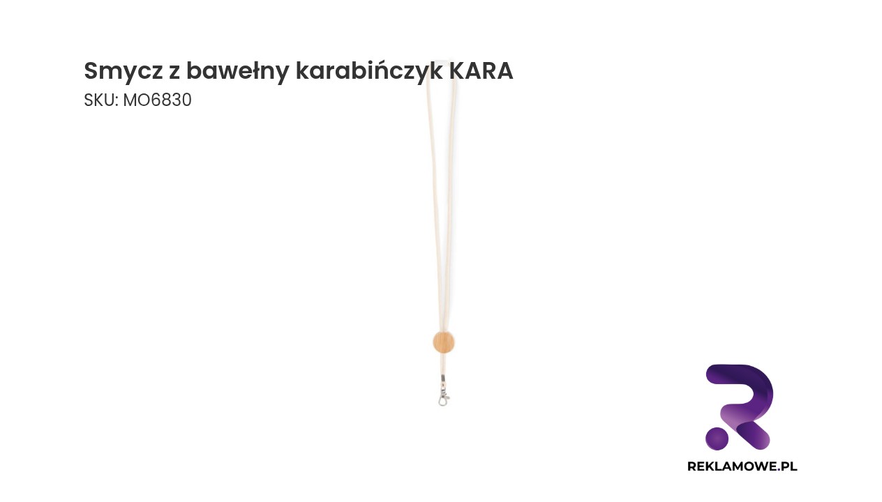 Smycz z bawełny z karabińczykiem model KARA