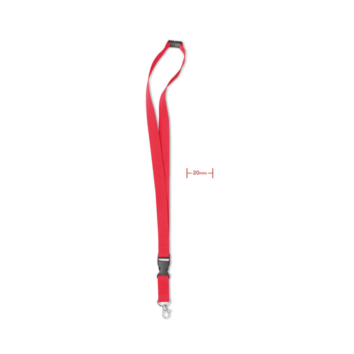 Smycz z metalowym zaczepem LANY mo8595-03