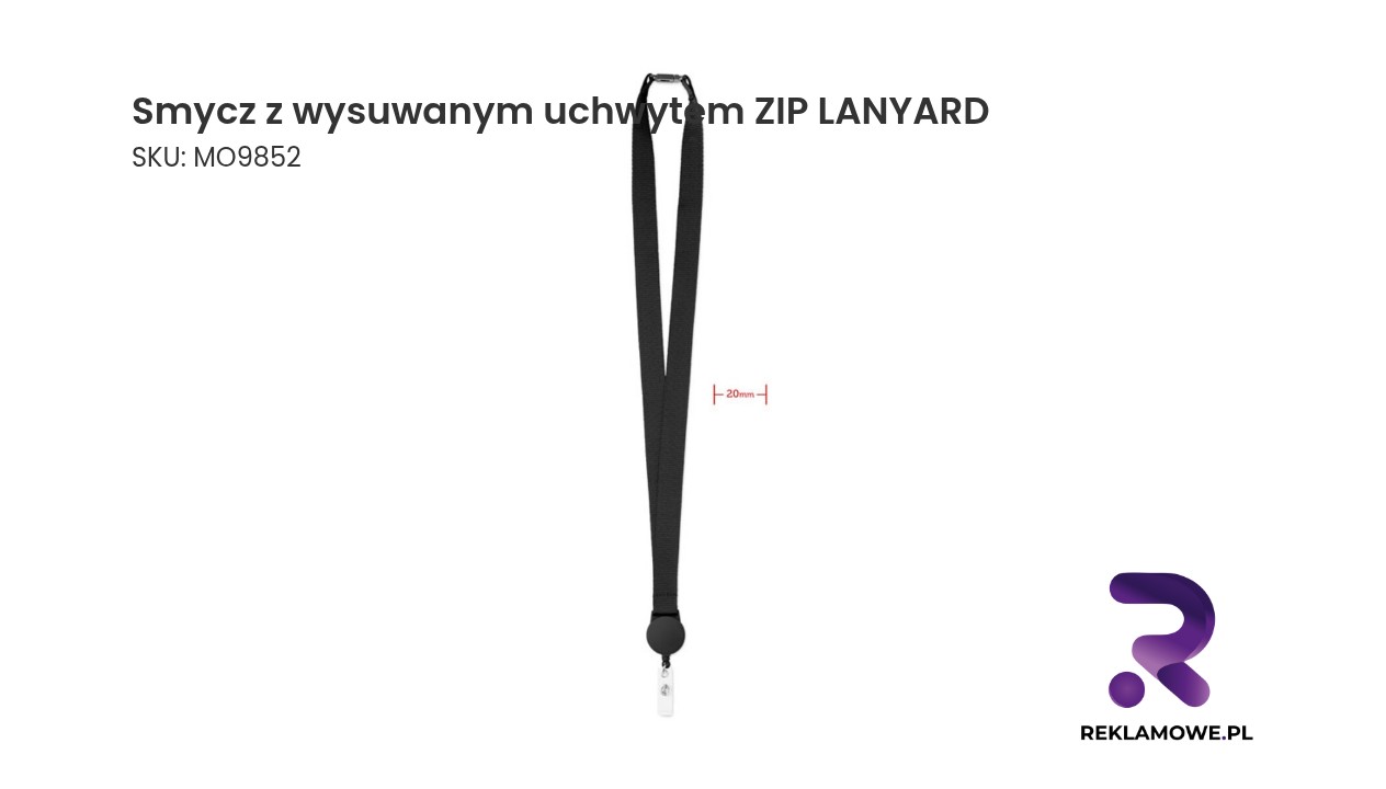 Smycz z wysuwanym uchwytem ZIP LANYARD